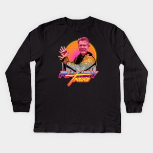 Macho man Retropunk Kids Long Sleeve T-Shirt